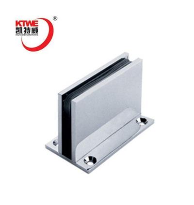 Stainless steel wall to glass shower door hinges