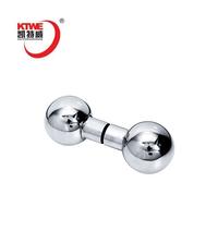 Stainless steel shower knobs  chrome glass door pull