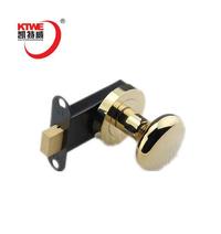 Round tubular door knob lock one side lock