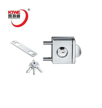 Quality two bolts glass square door lock