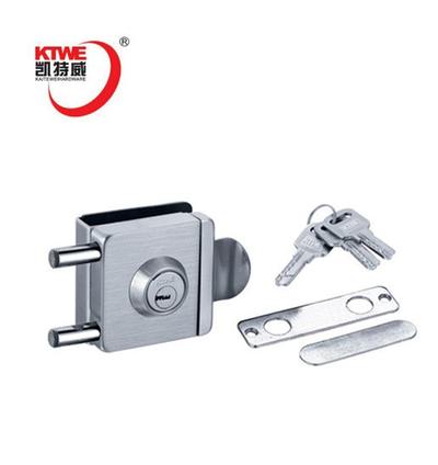 Stainless steel sliding glass door push lock