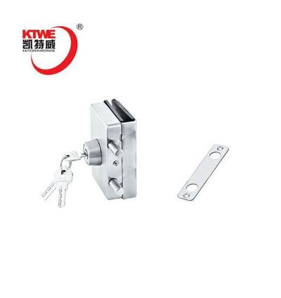 High security semi round swinging glass door lock