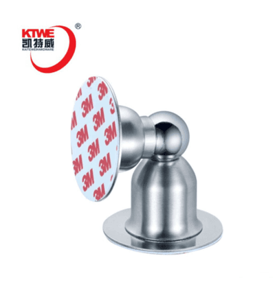 Stainless steel door dust stopper with sticker